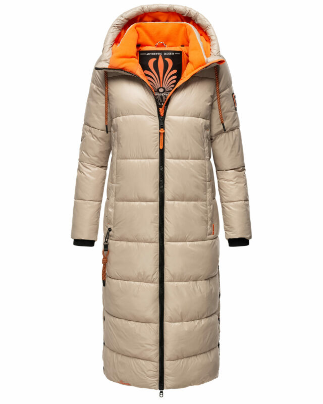 Navahoo Schmuseengel Damen Winterjacke B937 Taupe Größe M - Gr. 38