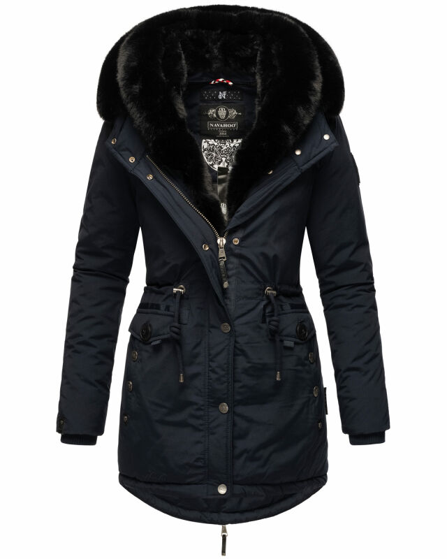 Navahoo Sweety Delux Damen Winterjacke B938 Blau Größe L - Gr. 40