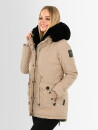 Navahoo Sweety Delux Damen Winterjacke B938 Taupe Größe XS - Gr. 34