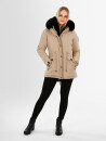 Navahoo Sweety Delux Damen Winterjacke B938 Taupe Größe XS - Gr. 34