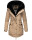Navahoo Sweety Delux Damen Winterjacke B938 Taupe Größe XS - Gr. 34