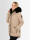 Navahoo Sweety Delux Damen Winterjacke B938 Taupe Größe XS - Gr. 34
