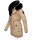Navahoo Sweety Delux Damen Winterjacke B938 Taupe Größe XS - Gr. 34