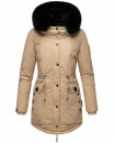 Navahoo Sweety Delux Damen Winterjacke B938 Taupe Größe XXL - Gr. 44