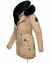 Navahoo Sweety Delux Damen Winterjacke B938 Taupe Größe XXL - Gr. 44