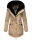 Navahoo Sweety Delux Damen Winterjacke B938 Taupe Größe XXL - Gr. 44