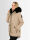 Navahoo Sweety Delux Damen Winterjacke B938 Taupe Größe XXL - Gr. 44