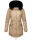 Navahoo Sweety Delux Damen Winterjacke B938 Taupe Größe XXL - Gr. 44