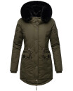Navahoo Sweety Delux Damen Winterjacke B938 Dark Olive Größe XS - Gr. 34