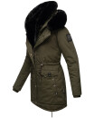 Navahoo Sweety Delux Damen Winterjacke B938 Dark Olive Größe XS - Gr. 34