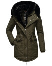 Navahoo Sweety Delux Damen Winterjacke B938 Dark Olive Größe XS - Gr. 34
