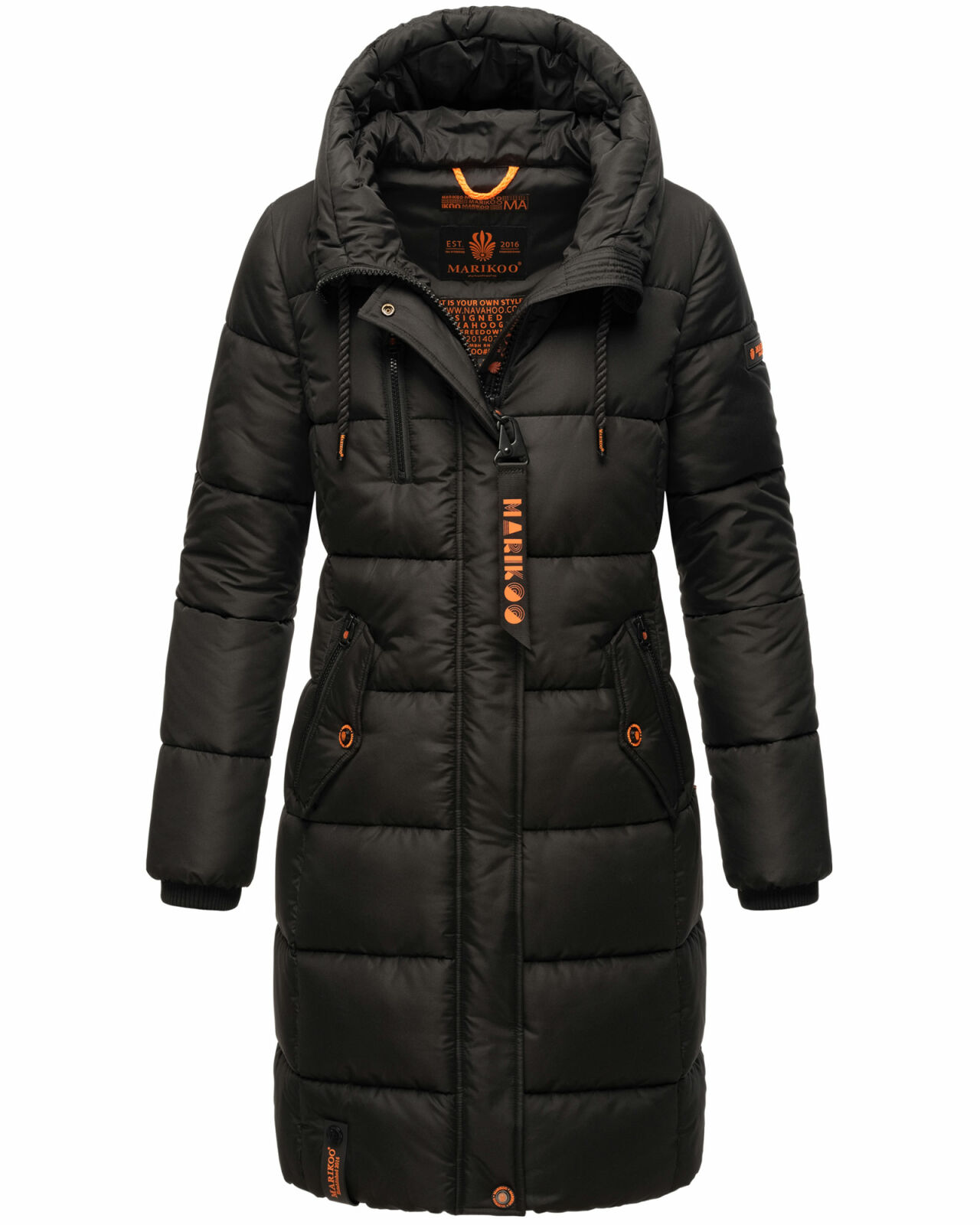 Marikoo Yuikoo Damen Winterjacke B941 Schwarz Größe M - Gr. 38 - Gold,  129,90 €