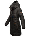 Marikoo Yuikoo lange Damen Winterjacke B941 Schwarz-Größe L - Gr. 40
