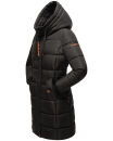 Marikoo Yuikoo lange Damen Winterjacke B941 Schwarz-Größe L - Gr. 40
