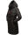 Marikoo Yuikoo lange Damen Winterjacke B941 Schwarz-Größe XXL - Gr. 44