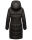 Marikoo Yuikoo lange Damen Winterjacke B941 Schwarz-Größe XXL - Gr. 44