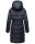 Marikoo Yuikoo lange Damen Winterjacke B941 Navy-Größe XS - Gr. 34
