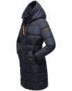 Marikoo Yuikoo lange Damen Winterjacke B941 Navy-Größe M - Gr. 38