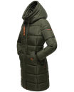 Marikoo Yuikoo lange Damen Winterjacke B941 Dark Olive-Größe L - Gr. 40