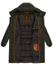 Marikoo Yuikoo lange Damen Winterjacke B941 Dark Olive-Größe L - Gr. 40