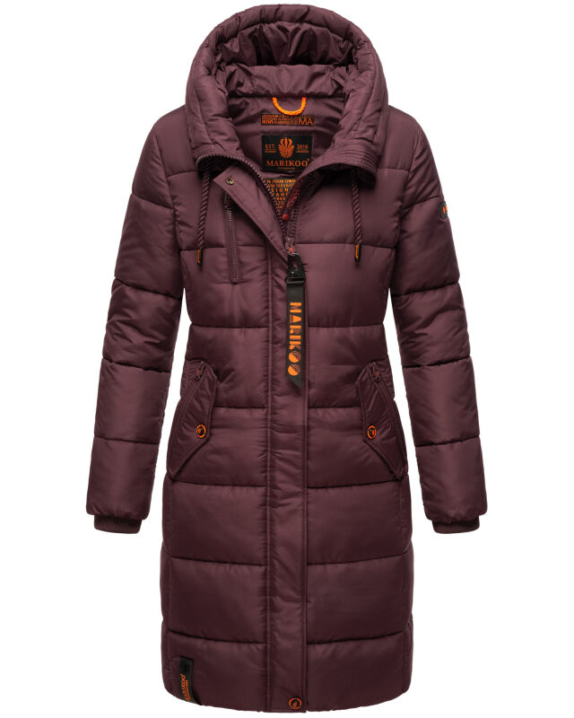 Marikoo Yuikoo Damen Winterjacke B941 Weinrot Größe XS - Gr. 34
