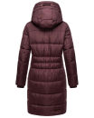 Marikoo Yuikoo lange Damen Winterjacke B941 Weinrot-Größe M - Gr. 38
