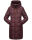 Marikoo Yuikoo lange Damen Winterjacke B941 Weinrot-Größe M - Gr. 38