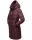 Marikoo Yuikoo lange Damen Winterjacke B941 Weinrot-Größe M - Gr. 38