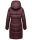 Marikoo Yuikoo lange Damen Winterjacke B941 Weinrot-Größe M - Gr. 38