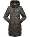 Marikoo Yuikoo lange Damen Winterjacke B941 Anthrazit-Größe S - Gr. 36