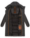 Marikoo Yuikoo lange Damen Winterjacke B941 Anthrazit-Größe S - Gr. 36