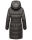 Marikoo Yuikoo lange Damen Winterjacke B941 Anthrazit-Größe L - Gr. 40