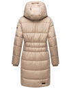 Marikoo Yuikoo lange Damen Winterjacke B941 Taupe-Größe S - Gr. 36