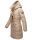 Marikoo Yuikoo lange Damen Winterjacke B941 Taupe-Größe M - Gr. 38
