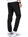 Alessandro Salvarini Herren Chino Stoffhose O-370 - Schwarz-W33-L30