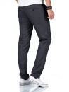 Alessandro Salvarini Herren Chino Stoffhose O-370 - Anthrazit-W30-L34