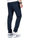 Alessandro Salvarini Herren Chino Stoffhose O-370 - Blau-W38-L34