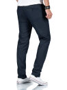 Alessandro Salvarini Herren Chino Stoffhose O-370 - Navy-W30-L34