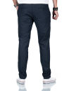 Alessandro Salvarini Herren Chino Stoffhose O-370 - Navy-W40-L34