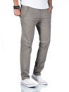 Alessandro Salvarini Herren Chino Stoffhose O-370 - Grau-W30-L34
