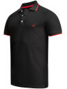 Alessandro Salvarini Herren Polo Shirts O-316 - Schwarz