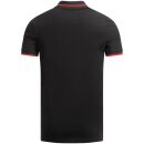 Alessandro Salvarini Herren Polo Shirts O-316 - Schwarz-Gr.L