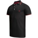 Alessandro Salvarini Herren Polo Shirts O-316 - Schwarz-Gr.XL