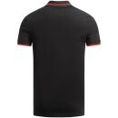 Alessandro Salvarini Herren Polo Shirts O-316 - Schwarz-Gr.XL