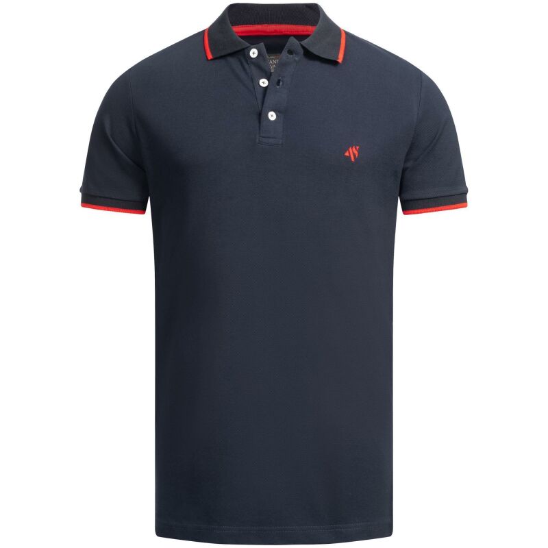 Alessandro Salvarini Herren Polo Shirts O-316 - Navy-Gr.M