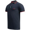 Alessandro Salvarini Herren Polo Shirts O-316 - Navy-Gr.M