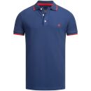 Alessandro Salvarini Herren Polo Shirts O-316 - Petrolblau-Gr.S