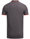 Alessandro Salvarini Herren Polo Shirts O-316 - Dunkelgrau-Gr.M