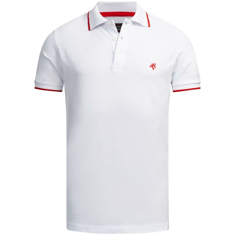 Alessandro Salvarini Herren Polo Shirts O-316 - Weiss-Gr.S