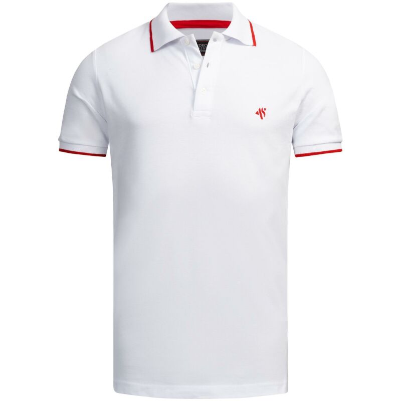 Alessandro Salvarini Herren Polo Shirts O-316 - Weiss-Gr.L